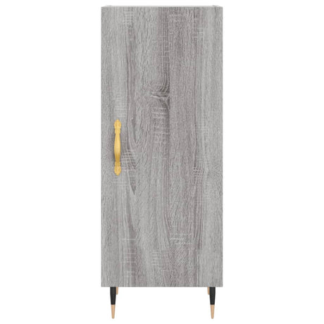 Hoge kast 34,5x34x180 cm bewerkt hout grijs sonoma eikenkleurig - AllerleiShop