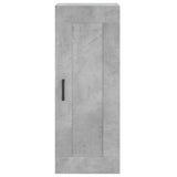 Hoge kast 34,5x34x180 cm bewerkt hout betongrijs - AllerleiShop