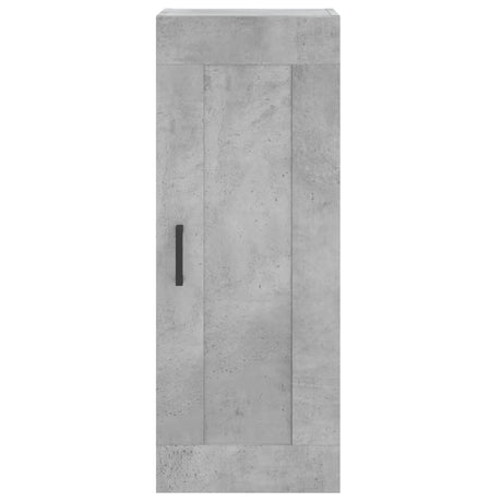 Hoge kast 34,5x34x180 cm bewerkt hout betongrijs - AllerleiShop