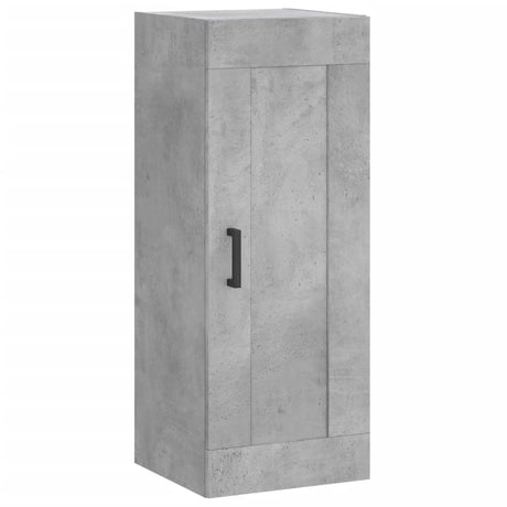 Hoge kast 34,5x34x180 cm bewerkt hout betongrijs - AllerleiShop