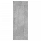 Hoge kast 34,5x34x180 cm bewerkt hout betongrijs - AllerleiShop