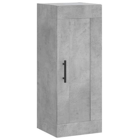 Hoge kast 34,5x34x180 cm bewerkt hout betongrijs - AllerleiShop