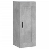 Hoge kast 34,5x34x180 cm bewerkt hout betongrijs - AllerleiShop