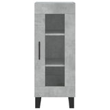 Hoge kast 34,5x34x180 cm bewerkt hout betongrijs - AllerleiShop