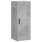 Hoge kast 34,5x34x180 cm bewerkt hout betongrijs - AllerleiShop