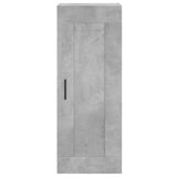 Hoge kast 34,5x34x180 cm bewerkt hout betongrijs - AllerleiShop