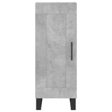 Hoge kast 34,5x34x180 cm bewerkt hout betongrijs - AllerleiShop