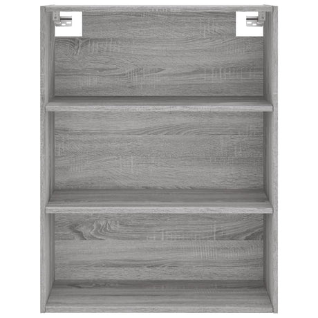 Hoge kast 69,5x34x180 cm bewerkt hout grijs sonoma eikenkleurig - AllerleiShop