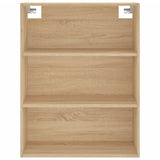 Hoge kast 69,5x34x180 cm bewerkt hout sonoma eikenkleurig - AllerleiShop