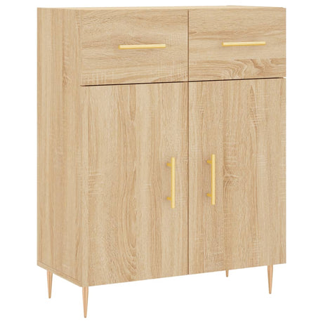 Hoge kast 69,5x34x180 cm bewerkt hout sonoma eikenkleurig - AllerleiShop