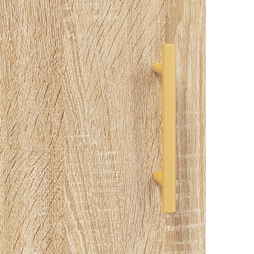 Hoge kast 69,5x34x180 cm bewerkt hout sonoma eikenkleurig - AllerleiShop