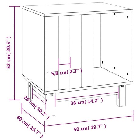 Hondenhok 50x40x52 cm massief grenenhout honingbruin - AllerleiShop