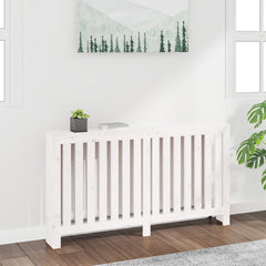 Radiatorombouw 153x19x84 cm massief grenenhout wit