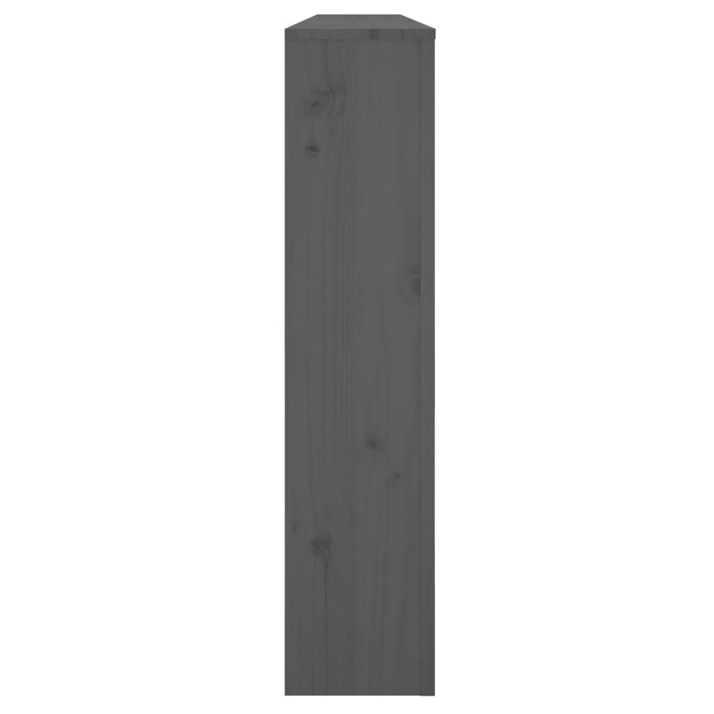 Radiatorombouw 169x19x84 cm massief grenenhout grijs - AllerleiShop