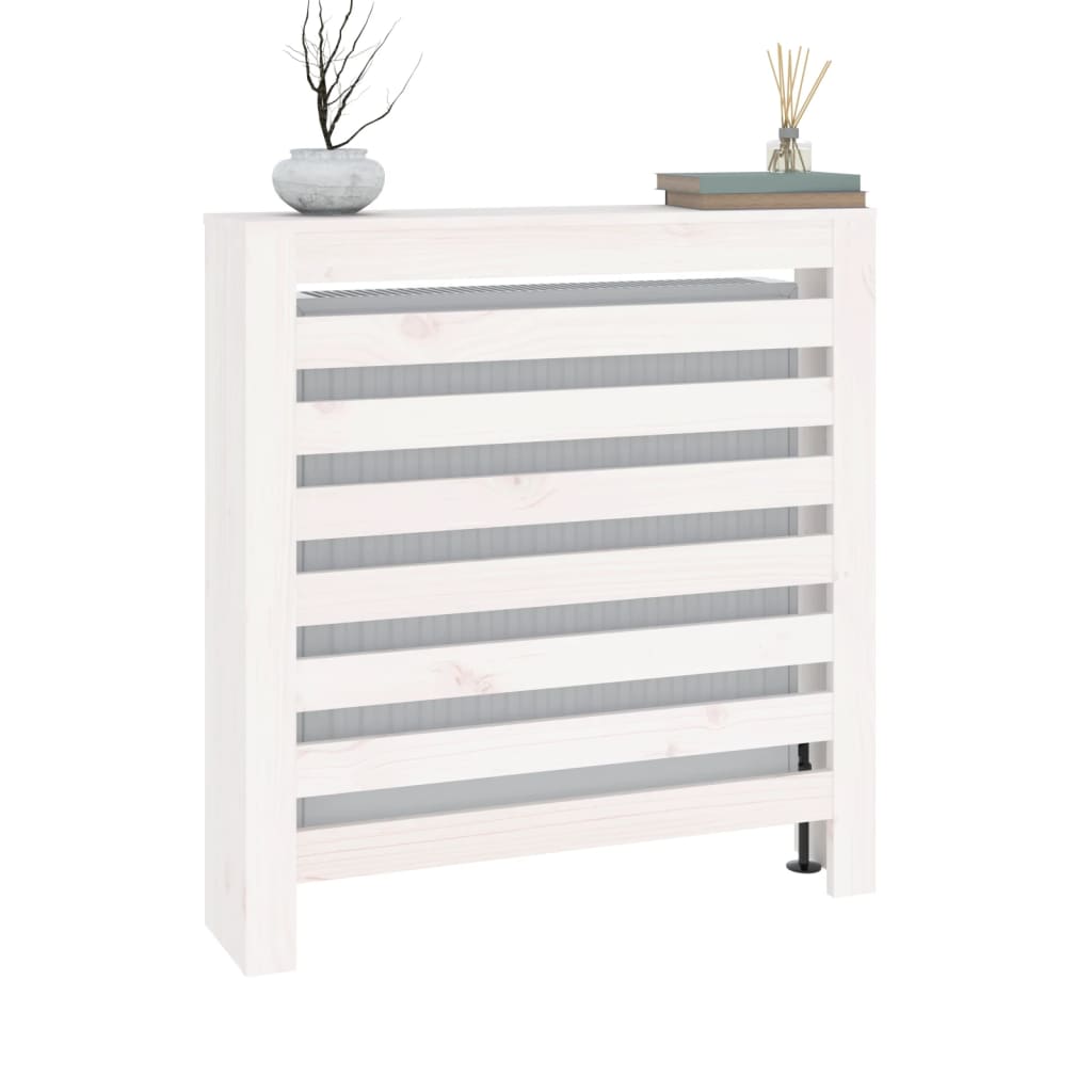 Radiatorombouw 79,5x19x84 cm massief grenenhout wit - AllerleiShop