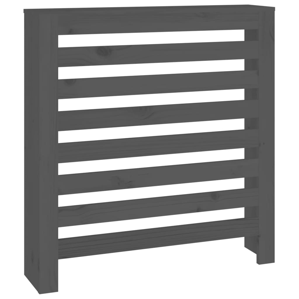 Radiatorombouw 79,5x19x84 cm massief grenenhout grijs - AllerleiShop