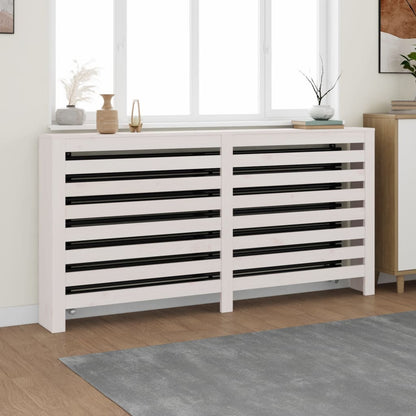 Radiatorombouw 169x19x84 cm massief grenenhout wit - AllerleiShop