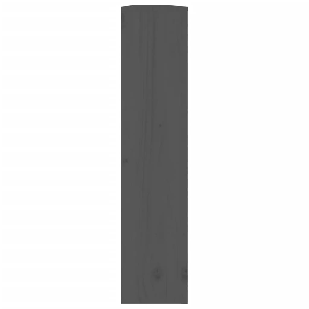 Radiatorombouw 169x19x84 cm massief grenenhout grijs - AllerleiShop