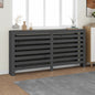 Radiatorombouw 169x19x84 cm massief grenenhout grijs - AllerleiShop