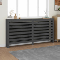 Radiatorombouw 169x19x84 cm massief grenenhout grijs