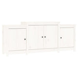 Dressoir 164x37x68 cm massief grenenhout wit - AllerleiShop