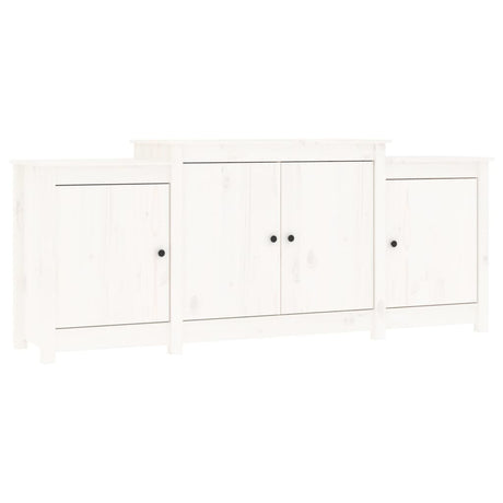 Dressoir 164x37x68 cm massief grenenhout wit - AllerleiShop