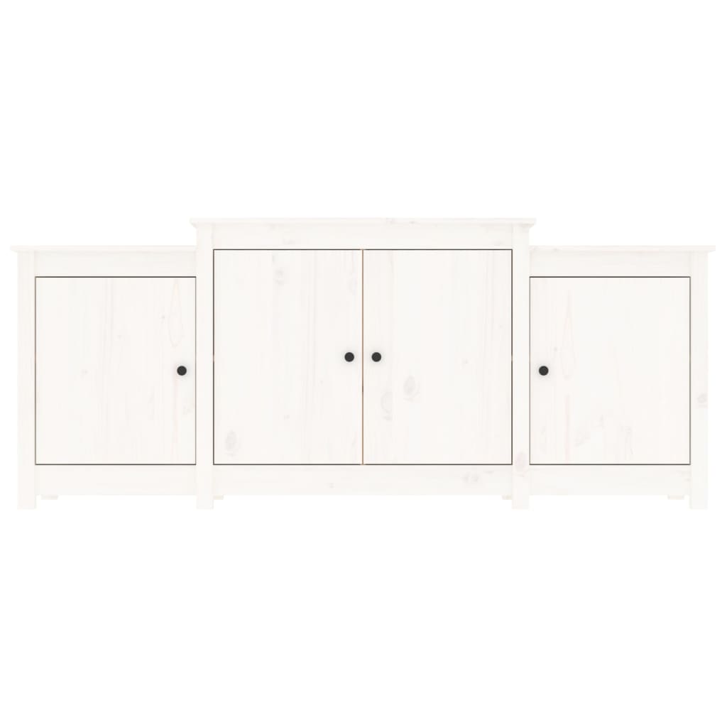 Dressoir 164x37x68 cm massief grenenhout wit - AllerleiShop