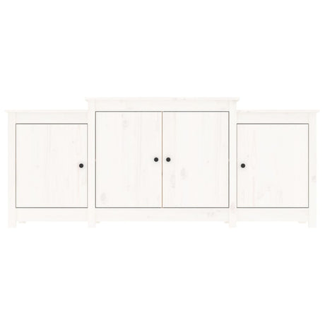 Dressoir 164x37x68 cm massief grenenhout wit - AllerleiShop