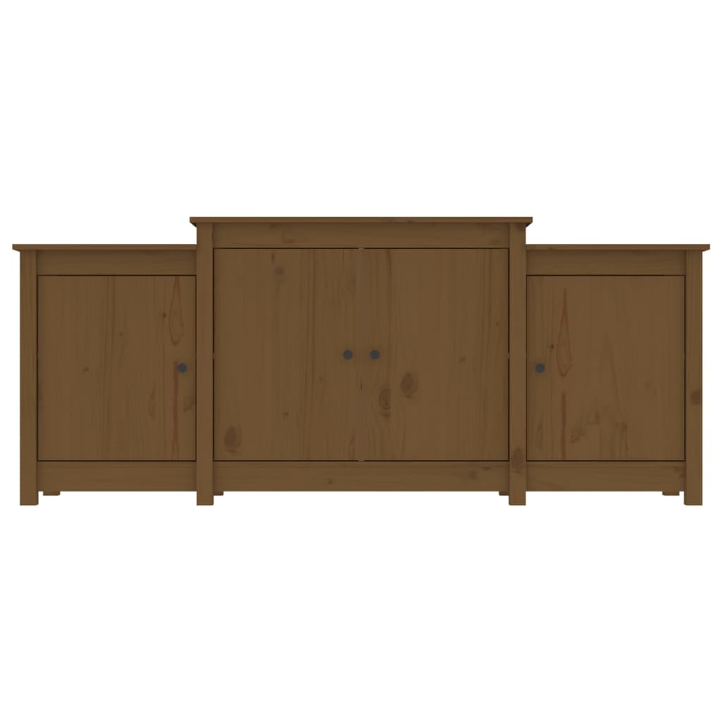 Dressoir 164x37x68 cm massief grenenhout honingbruin - AllerleiShop