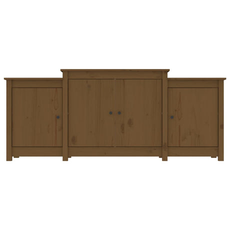 Dressoir 164x37x68 cm massief grenenhout honingbruin - AllerleiShop