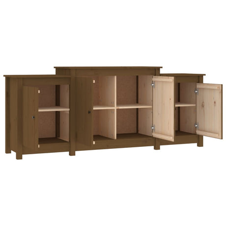 Dressoir 164x37x68 cm massief grenenhout honingbruin - AllerleiShop