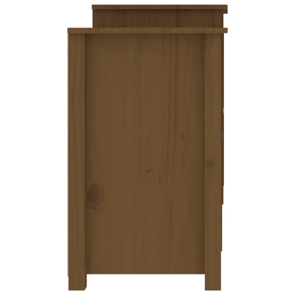 Dressoir 164x37x68 cm massief grenenhout honingbruin - AllerleiShop