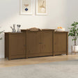 Dressoir 164x37x68 cm massief grenenhout honingbruin - AllerleiShop