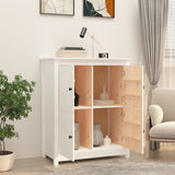 Dressoir 83x41,5x100 cm massief grenenhout wit - AllerleiShop