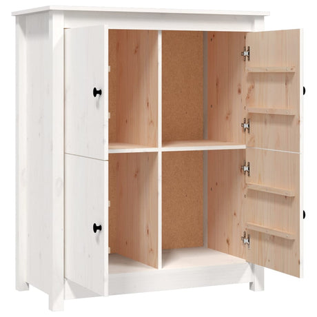 Dressoir 83x41,5x100 cm massief grenenhout wit - AllerleiShop