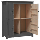 Dressoir 83x41,5x100 cm massief grenenhout grijs - AllerleiShop