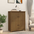 Dressoir 83x41,5x100 cm massief grenenhout honingbruin - AllerleiShop