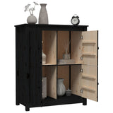 Dressoir 83x41,5x100 cm massief grenenhout zwart - AllerleiShop