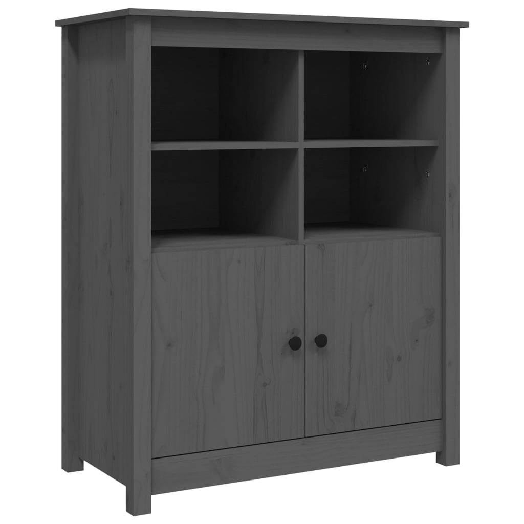 Dressoir 83x41,5x100 cm massief grenenhout grijs - AllerleiShop