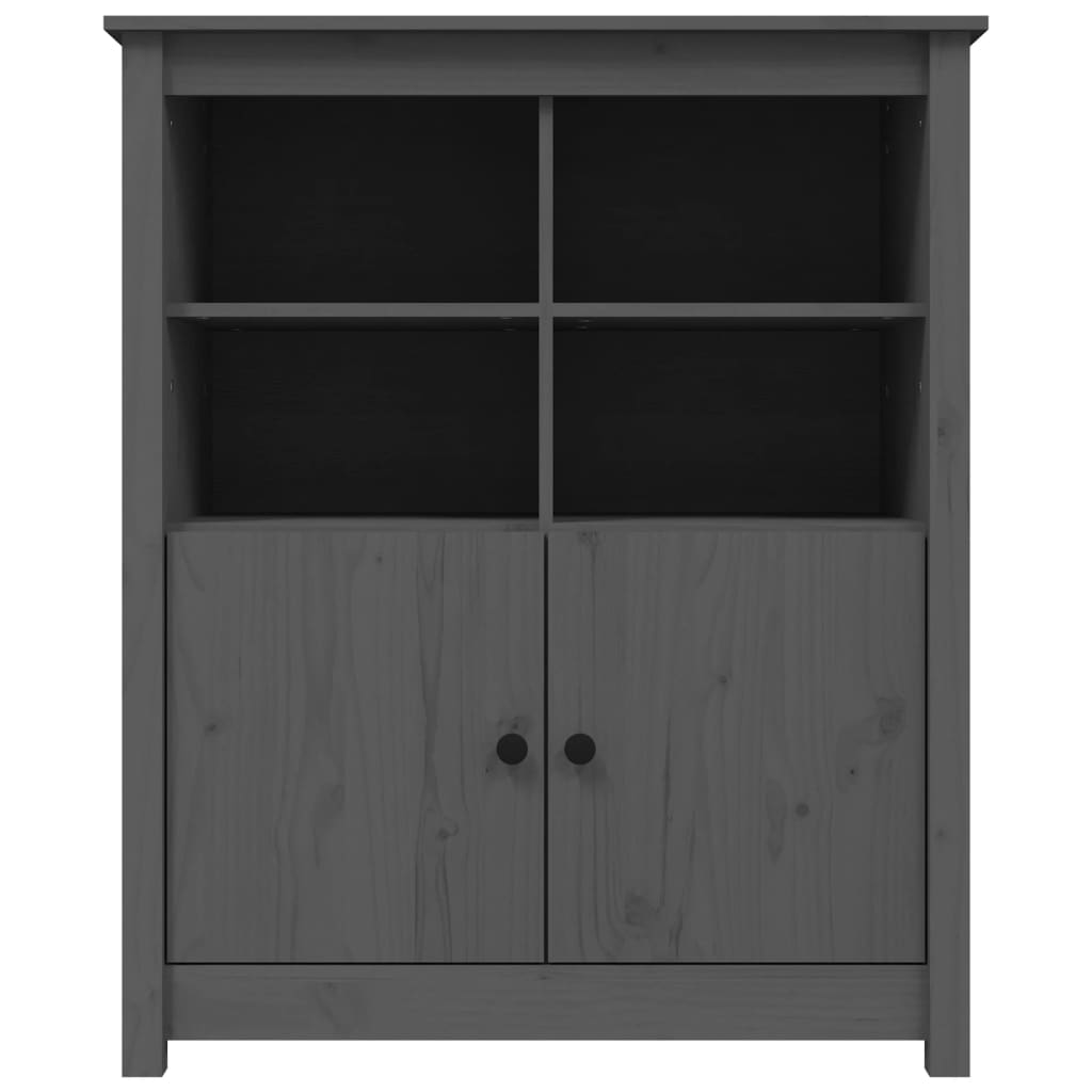 Dressoir 83x41,5x100 cm massief grenenhout grijs - AllerleiShop