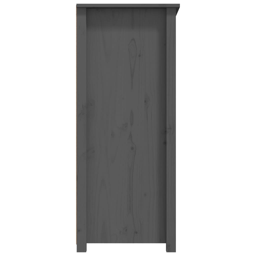 Dressoir 83x41,5x100 cm massief grenenhout grijs - AllerleiShop