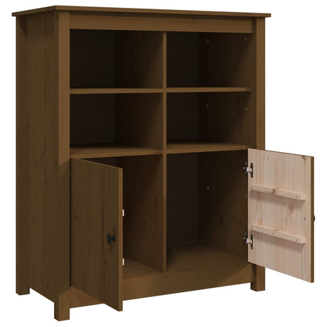 Dressoir 83x41,5x100 cm massief grenenhout honingbruin - AllerleiShop