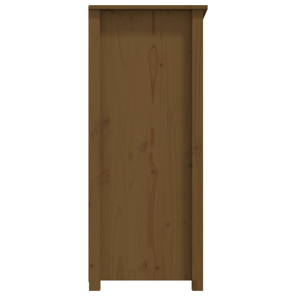 Dressoir 83x41,5x100 cm massief grenenhout honingbruin - AllerleiShop