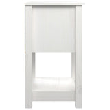 Nachtkastje 40x35x61,5 cm massief grenenhout wit - AllerleiShop