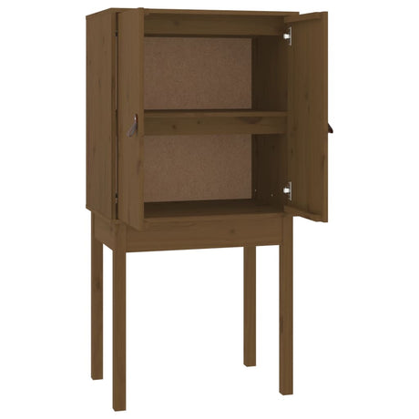 Hoge kast 60x40x120 cm massief grenenhout honingbruin - AllerleiShop