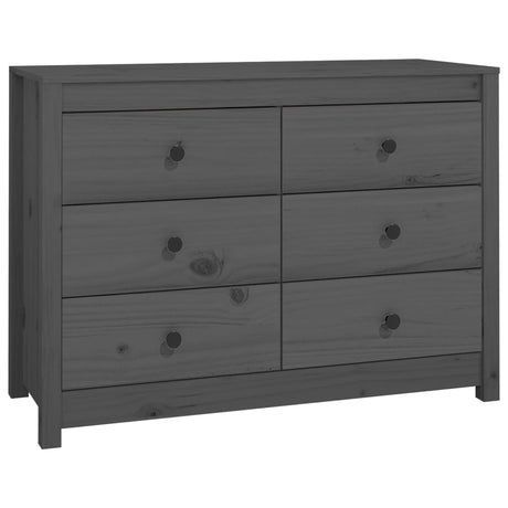 Dressoir 100x40x72 cm massief grenenhout grijs - AllerleiShop