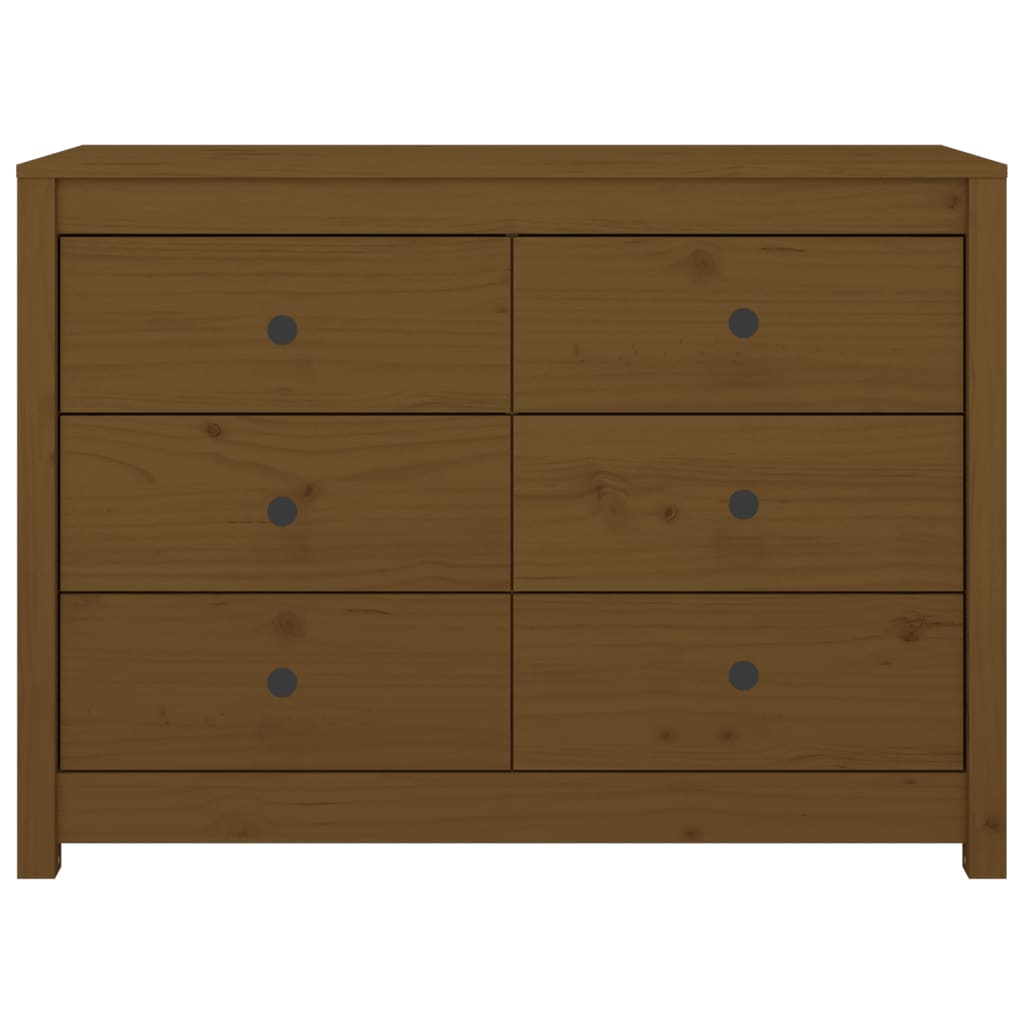 Dressoir 100x40x72 cm massief grenenhout honingbruin - AllerleiShop