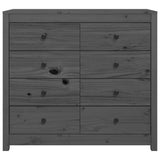 Dressoir 100x40x90 cm massief grenenhout grijs - AllerleiShop