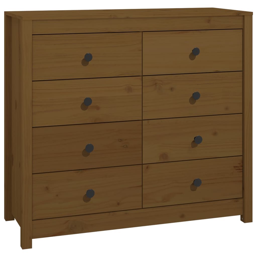 Dressoir 100x40x90 cm massief grenenhout honingbruin - AllerleiShop