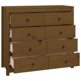 Dressoir 100x40x90 cm massief grenenhout honingbruin - AllerleiShop